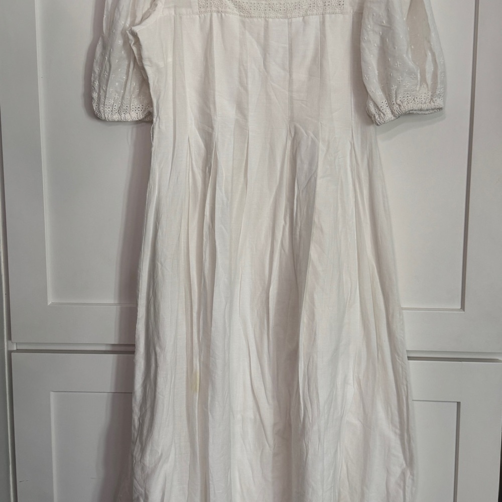 Cleobella White Lace-Trimmed Adiri Dress